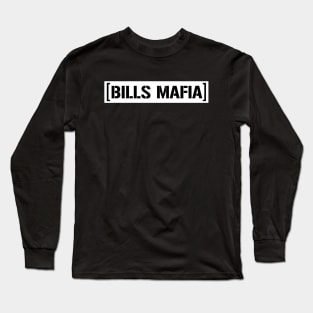 Bills Mafia Hoon - White Long Sleeve T-Shirt